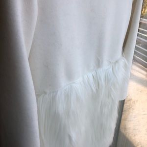 Jackets & Coats - White Faux Fur Topper Jackets & Coats - White Faux Fur Topper